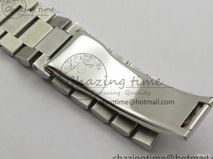 40mm Dial 904 President Ice on Markers T 228239 Blue Crystal SS A2836 Bracelet Dial New SS Version BP Day-Date 0330